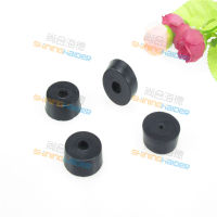 Free shipping 100PCS black soft round rubber foot with gasket machine instrument rubber foot non-slip cabinet feet