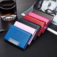 Trapezoidal new metal card case design creative style business fashion card holder can be engraved LOGO --A0509