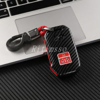 Fit สำหรับ KIA 2022 Carnival 7 BNT คาร์บอนไฟเบอร์ Hard ABS Remote Key Fob Case Cover