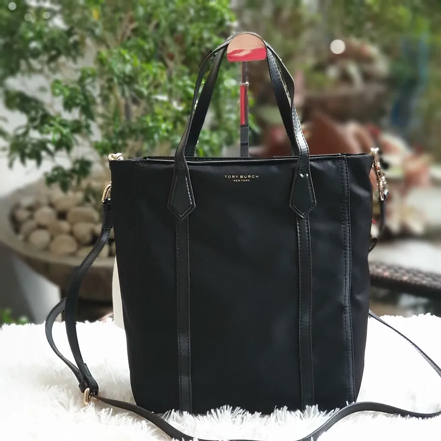 Guaranteed Authentic .Y. . Perry North/South Nylon Mini Tote  Bag Black | Lazada PH