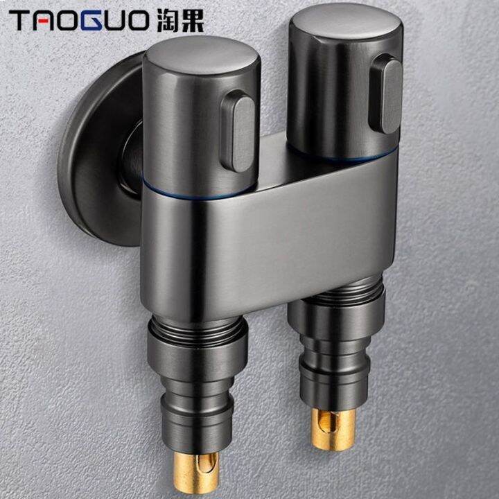 Toilet partner one into two Angle valve washing machine tap water