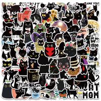 10/50/100pcs Cartoon Black Cat Stickers Scrapbook Phone Guitar Laptop Luggage Cool Waterproof Sticker Children Classic Sticker