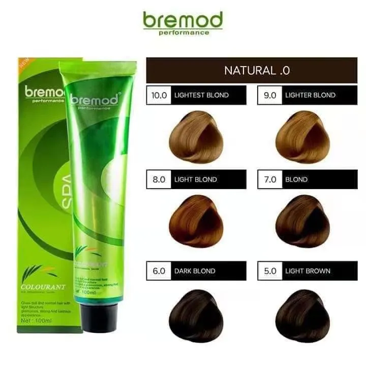 Bremod Hair Color Basic Colors brown blond ash dust .0 color 100ml BR-R301  best recommend | Lazada PH