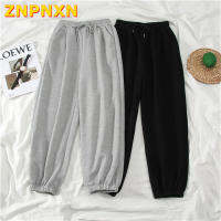 ZNPNXN ผู้หญิง Solid Sweatpants ฤดูใบไม้ร่วง Baggy แฟชั่น Oversize กางเกงกีฬาฤดูหนาว Joggers