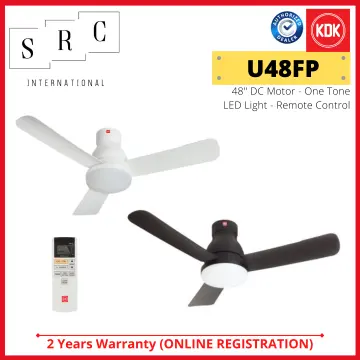 [BULKY] (FREE BASIC INSTALL) KDK U48FP 48inch DC Motor Ceiling Fan with LED Light and Remote