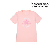 Converse เสื้อยืด TEE คอนเวิร์ส CHUCK TAYLOR PATCH TEE PINK  WOMEN  (10024967-A02) 1424967CU3PIXX