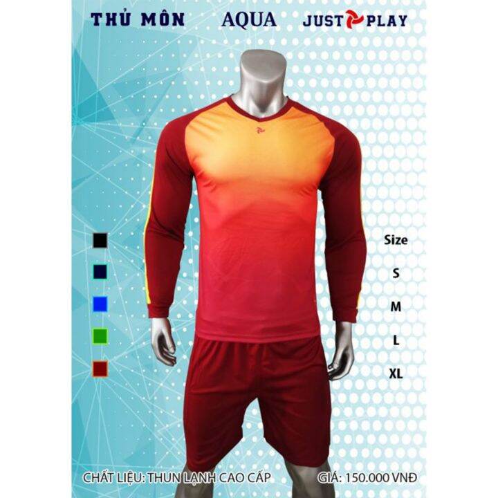 Quần Áo Thủ Môn Aqua Chính Hãng Just Play - Có Đệm Mút Giảm Chấn Thương,  Vải Thun Lạnh Cao Cấp | Lazada.Vn