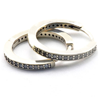 CKK 925 Sterling Silver Clear CZ Signature Hoop Earrings for Women Wedding Earrings Fine Jewelry pendientes mujer