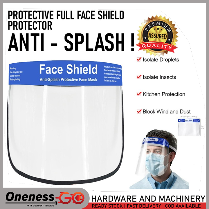 Protective Full Face Shield Safety Isolation Visor Eye Face Protector