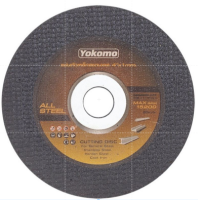 แผ่นตัดเหล็กสแตนเลส​ 4 x 1mm  ตรา YOKOMO​ 10แผ่น