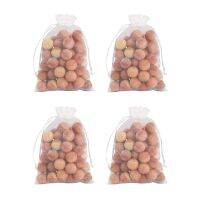 Cedar Balls for Closets and Drawers Natural Cedar Balls for Clothes Storage 96PCs with 4 Satin Bags