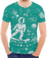 DDFS Graphic Tees for Men Plus Size Astronaut Costume Adult Costumes Mens T-Shirt