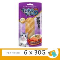Toro Toro ขนมแมว รส ไก่ย่างในซุปแซลมอน 6x30 g