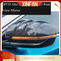 XINFAN BYD Atto 3 BYD Yuan บวก2022 2023ดีไซน์คาร์บอนไฟเบอร์อุปกรณ์ป้องกันฝาครอบกระจกด้านข้าง