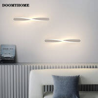 DOOMYHOME โคมไฟติดผนังเกลียว LED ในร่มสำหรับข้างเตียงนอนบันไดทางเดินในห้องโถงการแข่งขันโคมไฟภายในอาคารสร้างสรรค์ตกแต่งบ้านไฟติดผนัง