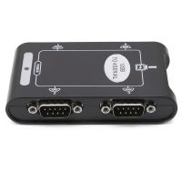 RS232 USB 2.0ถึง4พอร์ต DB9อนุกรม COM Controller Connectors Adapter Hub