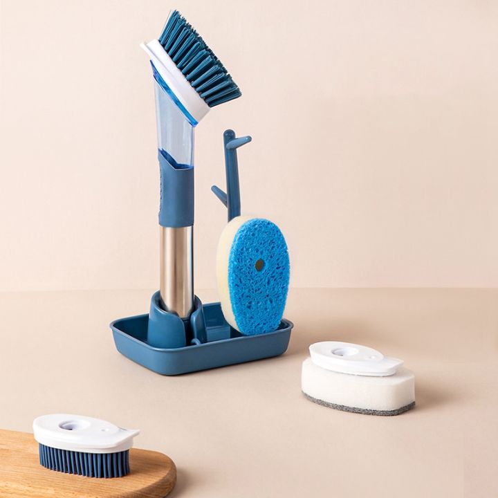 multifunctional-cleaning-household-kitchen-oil-wash-pot-brush-sponge-brush-long-handle-cleaning-brush-combination