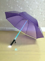 LED Umbrella Light Up Transparent Umbrellas Flash Night Protection Safe Child Gift