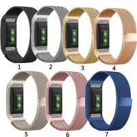 Magnetic Loop Stainless Steel Mesh Band Strap For Fitbit Charge 2 【BYUE】