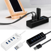 USB ความเร็วสูง 4 พอร์ตฮับ USB 3.0 USB HUB Adapter สำหรับ PC แล็ปท็อปอุปกรณ์เสริมคอมพิวเตอร์