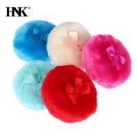 【CW】₪  Round Fluffy Sponge Soft Puff With Bow Talcum Makeup Tools