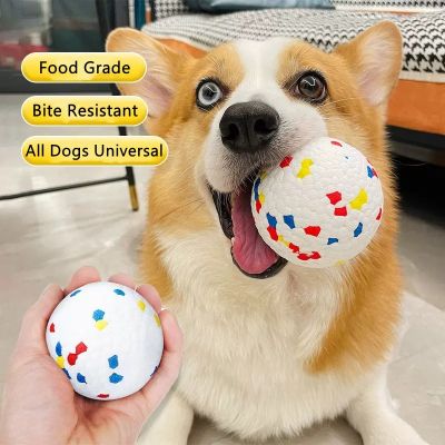 Popcorn Ball for Pet Dog Toy Light and High Elastic Chew Rubber Interactive Ball Bite Resistance Throwing Floating Toy for Dogs Toys