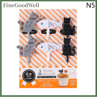 FineGoodWell Bento ผัก crockery น่ารักมินิเด็กวัยหัดเดินเด็กผลไม้ส้อมฟัน