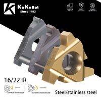 KaKarot T Type Thread Insert 16IR / 22IR 1.5TR 2TR 3TR 4TR 5TR 6TR คาร์ไบด์เธรด Tnsert เกลียวสี่เหลี่ยมคางหมู SNR CNC Lathe Steel