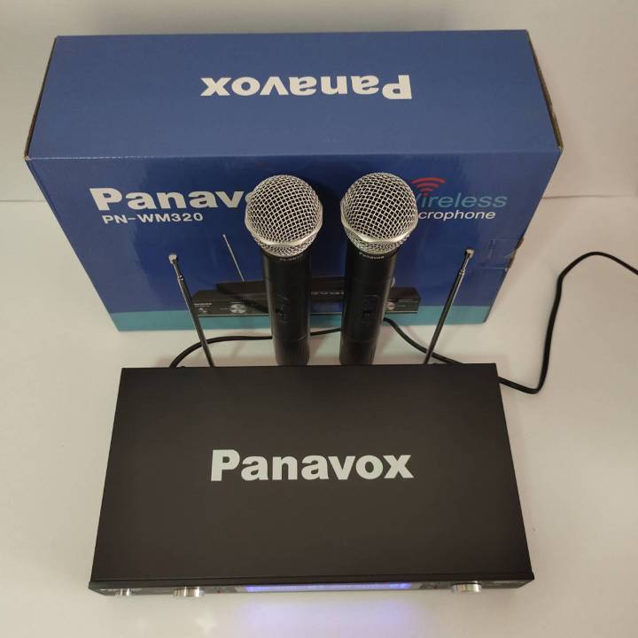 panavox-ไมโครโฟนไร้สาย-ไมคู่-wireless-microphone-ยี่ห้อ-panavox-รุ่น-pn-wm320