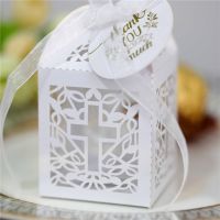 20Pcs Crossing Dragee Boxes for Baby Shower Baptism Birthday Communion Christening Wedding