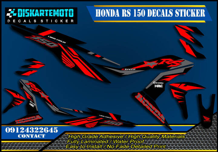 Honda Rs 150 Decals Sticker | Lazada PH