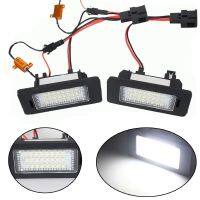 2PCS LED จำนวนป้ายทะเบียนสำหรับ SKODA Octavia 3/สำหรับ Superb B6/สำหรับ Rapid/สำหรับ Yeti/สำหรับ Fabia 24-SMD รถอุปกรณ์เสริม