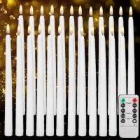 with Remote or without remote Flameless LED Taper Candles Realistic 6.5/11 Tall Tealight for Halloween Christmas Prayer Church