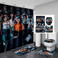 Wentworth Prison Australia 3D Printed Shower Curtain Waterproof Bathroom Curtain Anti-slip Bath Mat Set Toilet Rugs Car Home