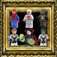 Spiderman Doctor Strange Birthday Gift ของเล่นเพื่อการศึกษาสำหรับเด็ก DIY Building Blocks Minifigures Bricks Movie