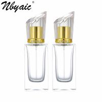 Nbyaic Perfume sub-bottling 50ml rectangular square bottle perfume replacement empty bottle glass bottle spray bottle 1pcs