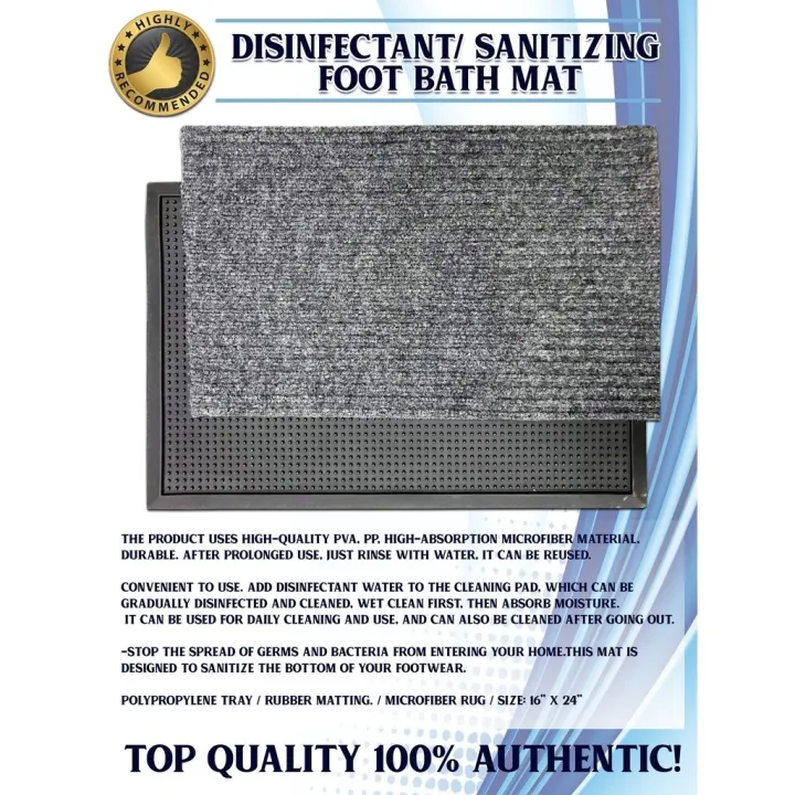 DISINFECTANT/ SANITIZING FOOT BATH MAT (DOTTED) Lazada PH