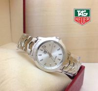 นาฬิกาข้อมือ แฟชั่น แบรนด์ สายเลส สีทอง หน้าปัดสีขาวมุก (Tag Heuer)