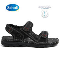 Scholl Zest รองเท้ารัดส้น Men‘s รองเท้าสุขภาพ Comfort Sandal เบา ทนทาน Mens Cow Leather Sandals รองเท้าสกอลล์-เซสท์ Plus Size：EU38-EU48