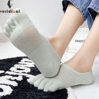 Woman Girl Five Finger Socks Pure Cotton Solid Cute Mesh Breathable Soft Elastic Endurable No Show Invisible Socks With Toes Socks