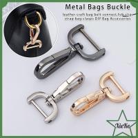 XIEKE หัตถกรรมเครื่องหนัง ฮาร์ดแวร์ ปลอกคอ Carabiner Snap อุปกรณ์เสริมกระเป๋า แหวนแยก ตะขอเกี่ยวที่ถอดออกได้ สายรัดกระเป๋า หัวเข็มขัด กุ้งก้ามกราม