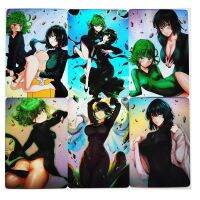 12ชิ้น/เซ็ต Fubuki หนึ่งหมัดคน Fubuki Tatsumaki สาวๆ Refraction Hoy Collectibbles บัตรสะสมอะนิเมะ