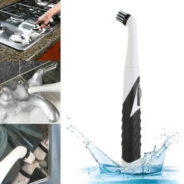 4in1 Electric Sonic Scrubber Cleaning Brush Household Bathroom Kitchen  Brush US