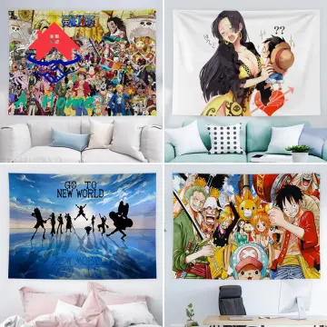 One Piece Wall Hanging Anime Tapestry Wall Hanging Decoration for
