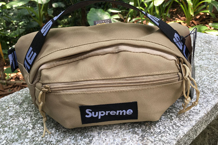 Tide bag Supreme 19SS 46TH Waist Bag full LOGO dark pattern men's