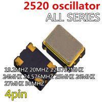 2pcs 2520 oscillator 4pin 2.5x2.0mm crystal oscillator 19.2MHZ 20MHZ 22.5792MHZ 24MHZ 24.576MHZ 25MHZ 26MHZ 27MHZ 30MHZ