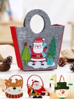 Christmas Gift Bags with Handle Xmas Present Candy Holders New Year Bags for Bisquits Christmas Stockings for Packaging Reusable Socks Tights