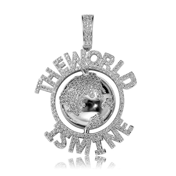 hip-hop-earth-pendant-the-world-is-mine-necklace-with-tennis-chain-fashion-cz-stone-mens-jewelry