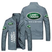 2022 New Autumn Men 39;s Jacket Stand Collar Casual Jacket Land Rover Logo Print Men 39;s Oversized Coat