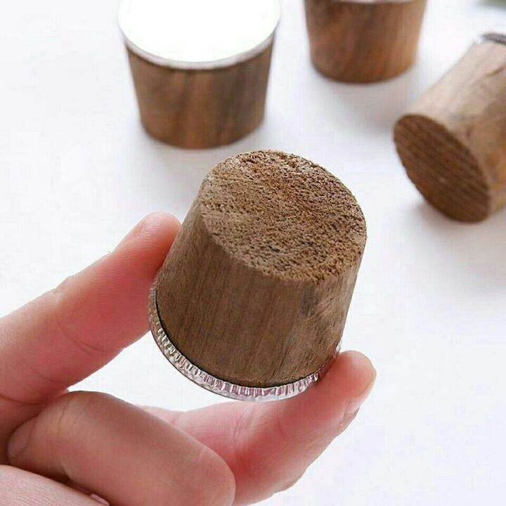 Large and Small Wooden Plug Insulation Bottle Stopper Thermo Plug Wooden Bottle Cap Tea Bottle